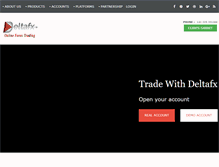 Tablet Screenshot of deltafx.com